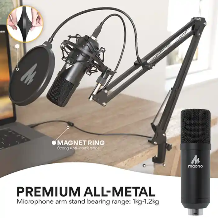 Maono AU-A04 192KHZ/24BIT Plug & Play USB Microphone set